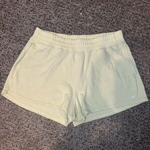 Hollister yellow sweat shorts L